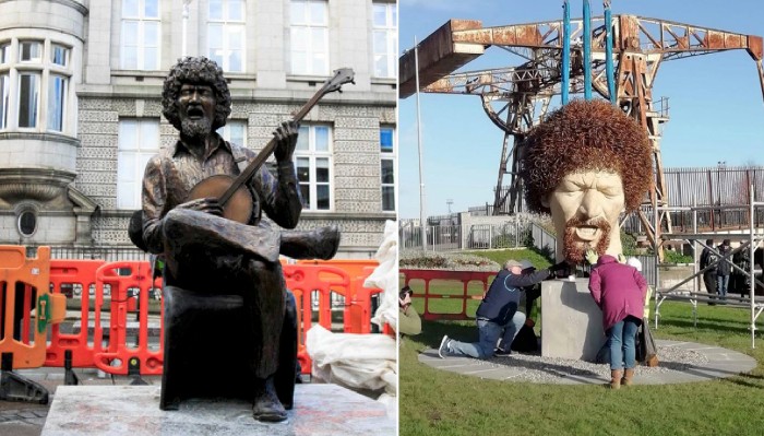 Unveiling of Luke Kelly Statues.