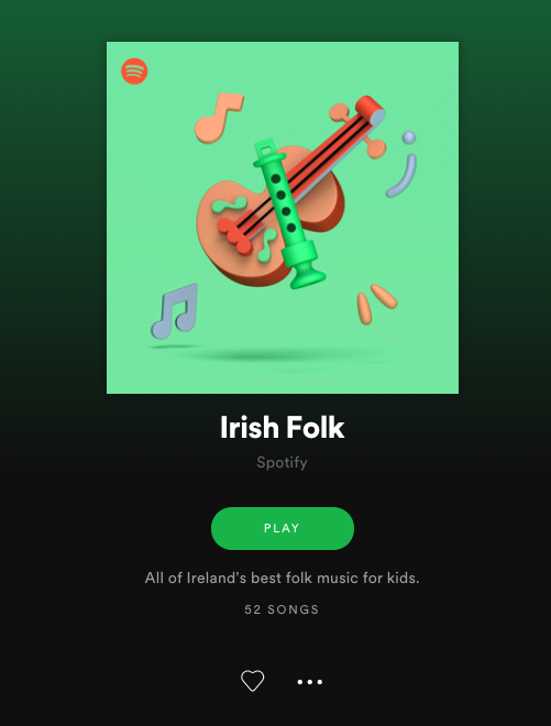 Spotify Kids Playlist - Irish Folk