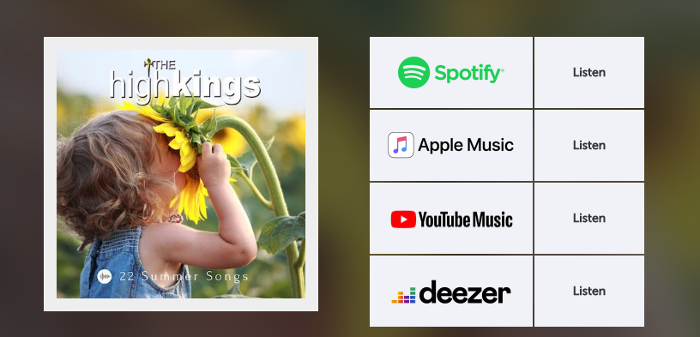 The High Kings - '22 Summer Songs'.