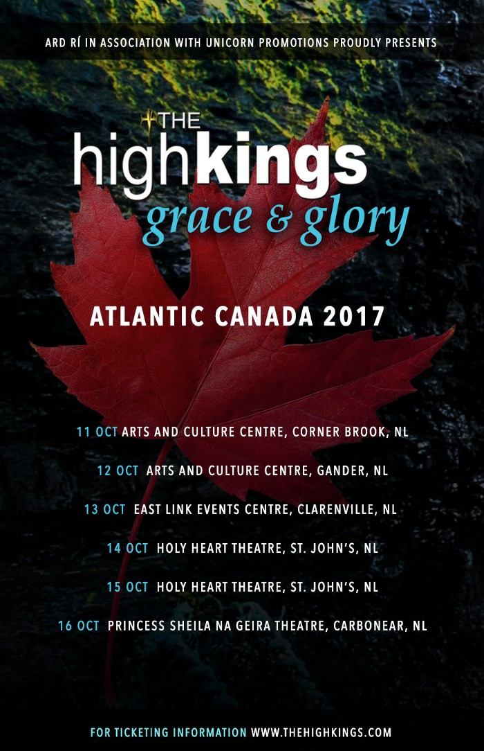 Tickets are selling quickly for our Atlantic Canada Tour