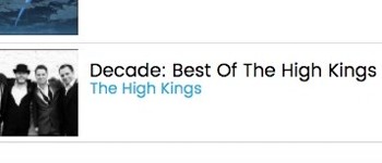 The High Kings new album 'Decade' enters Billboard World Music Chart !