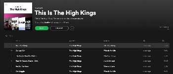 'This is The High Kings' playlist now on Spotify.