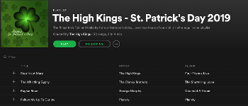 St Patrick's Day 2019 Playlist