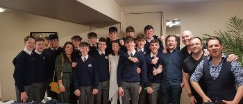 St. Brendan's College Killarney Music Dept. appear with The High Kings at INEC.