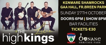 The High Kings October Irish Dates